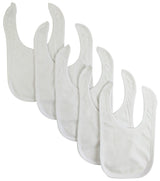 Solid White Bib (Pack of 5)