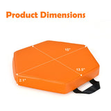 6 Pieces Multifunctional Hexagon Toddler Floor Cushions Classroom Seating with Handles-Multicolor