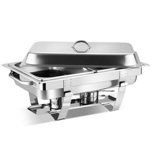 2 Packs Stainless Steel Full-Size Chafing Dish