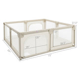 Baby Playpen Extra Large Kids Activity Center Safety Play-White