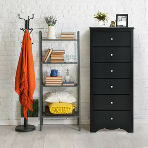 6 Drawers Chest Dresser Clothes Storage Bedroom Furniture Cabinet-Black