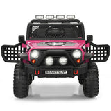 12V Kids Remote Control Electric  Ride On Truck Car with Lights and Music -Pink