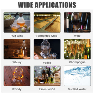 10 Gal 40 L Water Alcohol Distiller with 2 Stainless Steel Pots-10 Gal