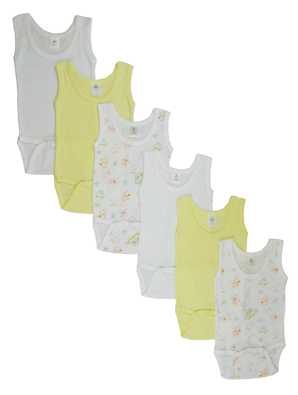 Girls Tank Top One Piece 6 Pack