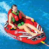WOW Sports 1 Person Coupe Cockpit Towable Water Tube and Lounge Chair (15-1020) by Jupiter Gear