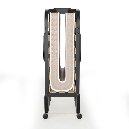 Rollaway Folding Bed with Memory Foam Mattress Made in Italy