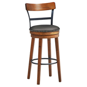 Set of 2 30.5 Inch Swivel Pub Height Bar Stool