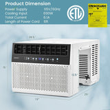 12000 BTU Window Air Conditioner with Handy Remote-12000 BTU
