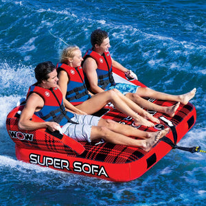 WOW Sports Super Sofa 1 to 3-Person Towable (21-1040) by Jupiter Gear