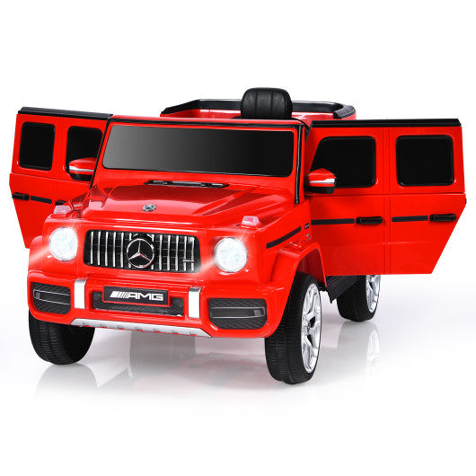 12V Mercedes-Benz G63 Licensed Kids Ride On Car with Remote Control-Red