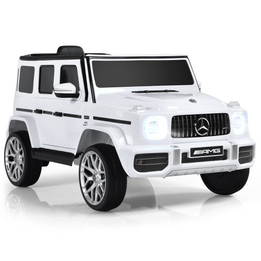 12V Mercedes-Benz G63 Licensed Kids Ride On Car with Remote Control-White