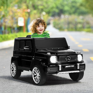12V Mercedes-Benz G63 Licensed Kids Ride On Car with Remote Control-Black
