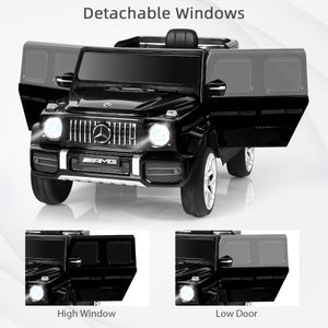 12V Mercedes-Benz G63 Licensed Kids Ride On Car with Remote Control-Black