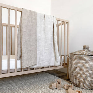 Crinkle Cotton Baby Blanket by POKOLOKO