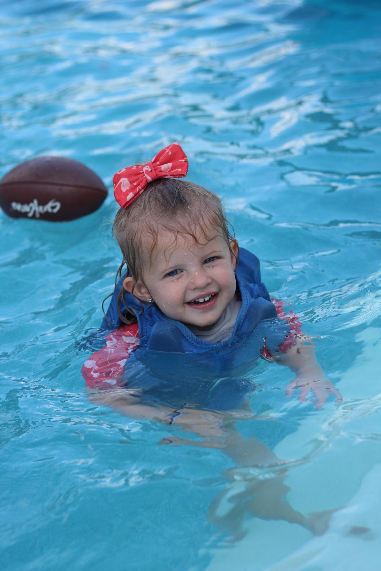 Flamingo Swim Bow by Beau & Belle Littles