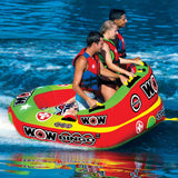 WOW Sports Bingo 1-3 Person Towable Water Tube For Pool and Lake (14-1070) by Jupiter Gear