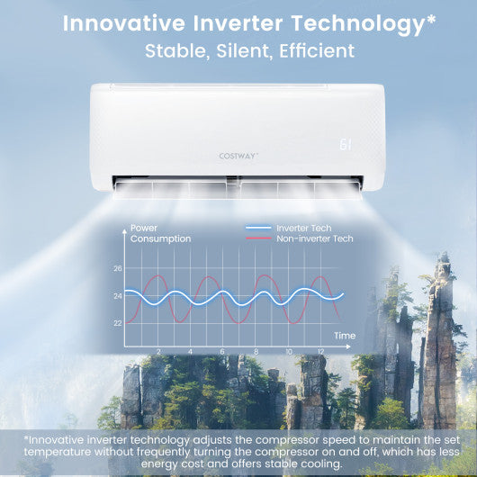 17000 BTU 21 SEER2 208-230V Ductless Mini Split Air Conditioner and Heater