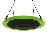 40 Inch Flying Saucer Tree Swing Indoor Outdoor Play Set-Green