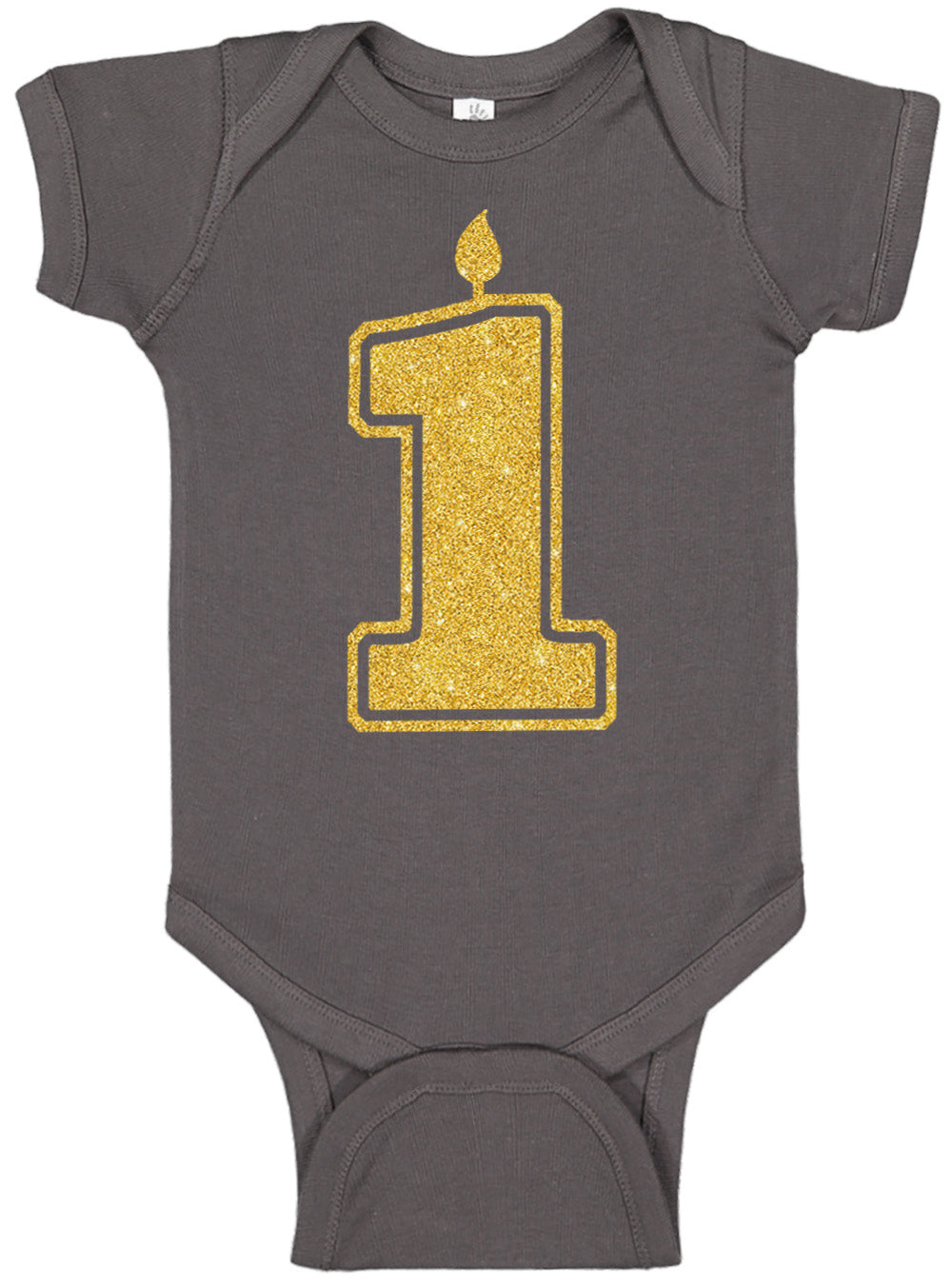 1 Gold First Birthday Bodysuit - Aiden's Corner