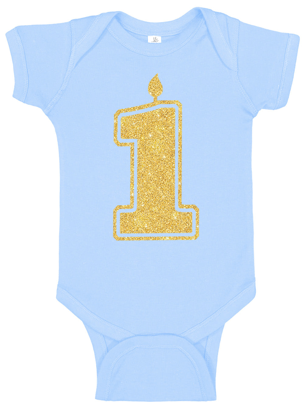 1 Gold First Birthday Bodysuit - Aiden's Corner