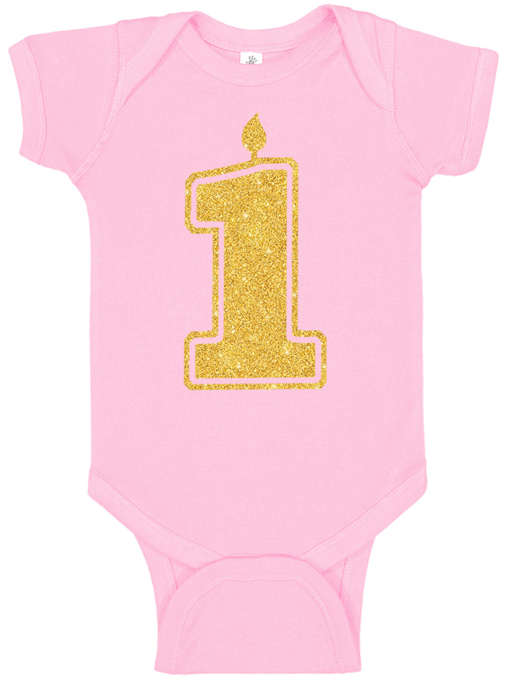 1 Gold First Birthday Bodysuit - Aiden's Corner