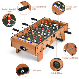 27 Inch Foosball Table Mini Tabletop Soccer Game