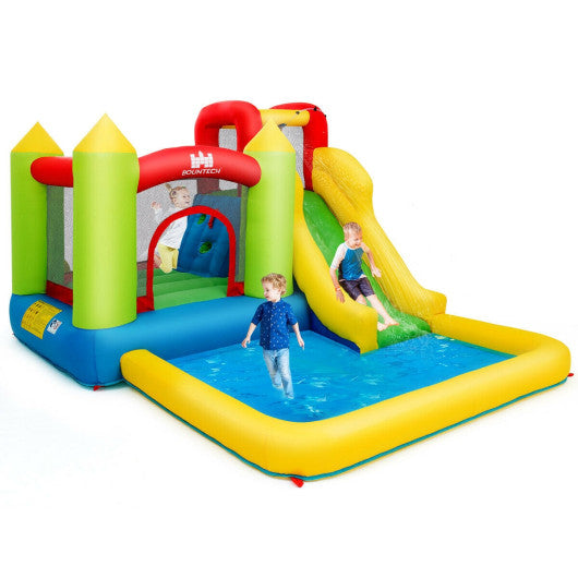 Inflatable Bounce House Water Slide Jump Bouncer without Blower