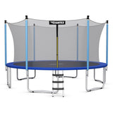 15 Feet Outdoor Bounce Trampoline with Safety Enclosure Net