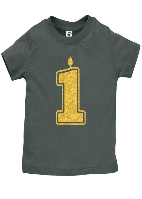 1 Gold First Birthday Shirts - Aiden's Corner