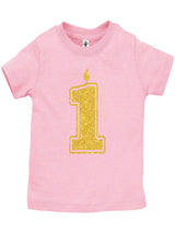 1 Gold First Birthday Shirts - Aiden's Corner