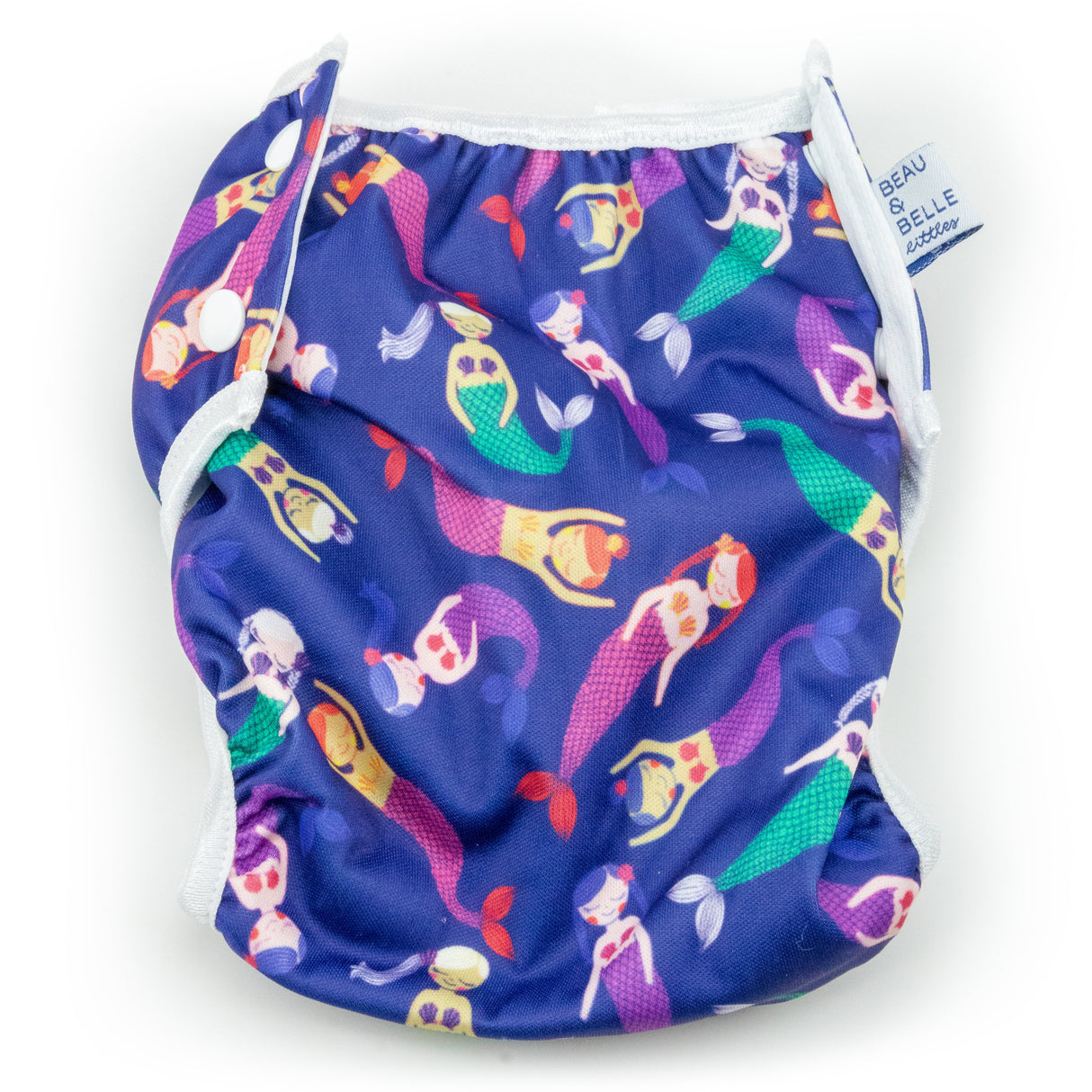 Mermaids Nageuret Premium Reusable Swim Diaper, Adjustable 0-3 Years by Beau & Belle Littles