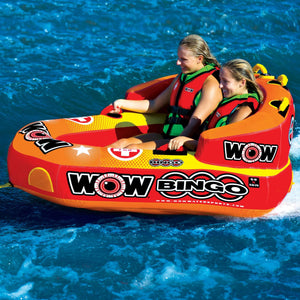 WOW Sports Bingo 2 Person Towable Water Tube For Pool and Lake (14-1060) by Jupiter Gear