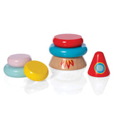 Magnetic Wood Stacker Rocket - Manhattan Toy