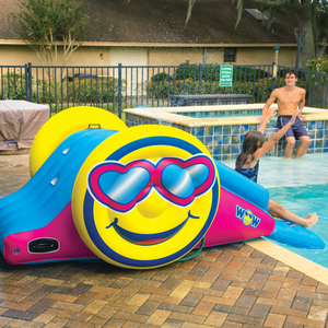 WOW Sports Fun Inflatable Water Slide with Sprinklers for In-Ground Pools (21-2360-WOW) by Jupiter Gear