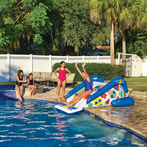 WOW Sports Fruit Fun Soaker Sprinkler Inflatable Slide for In-Ground Pools (21-2470-WOW) by Jupiter Gear