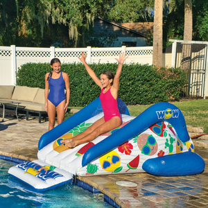 WOW Sports Fruit Fun Soaker Sprinkler Inflatable Slide for In-Ground Pools (21-2470-WOW) by Jupiter Gear
