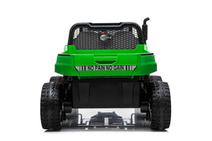 24V 4x4 Freddo Toys 6 Wheels Tractor Trailer 2 Seater Ride on with Parental Remote Control for 3+ Years - Dti Direct USA