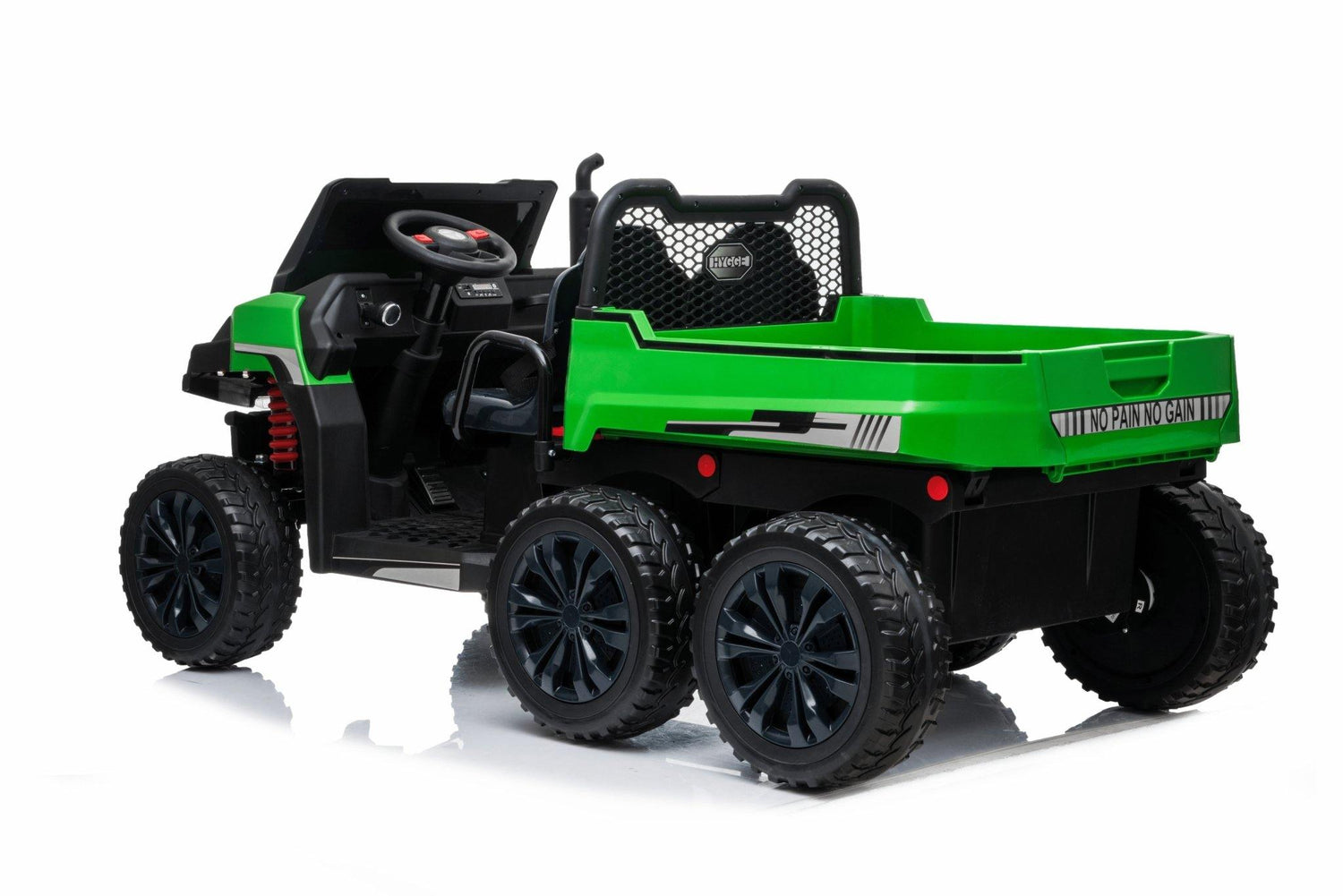 24V 4x4 Freddo Toys 6 Wheels Tractor Trailer 2 Seater Ride on with Parental Remote Control for 3+ Years - Dti Direct USA