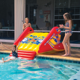 WOW Sports Slide N Smile Inflatable Pool Slide with Sprinklers for Kids and Adults (21-2500-WOW) by Jupiter Gear