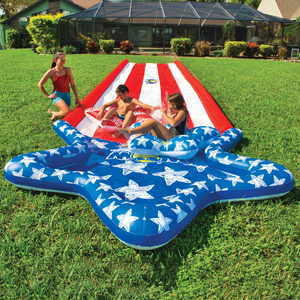 WOW Sports Americana Stars & Stripes Giant 40ft Backyard Super Slide by Jupiter Gear