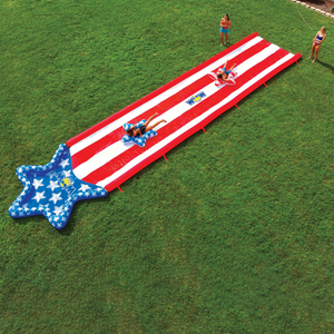 WOW Sports Americana Stars & Stripes Giant 40ft Backyard Super Slide by Jupiter Gear