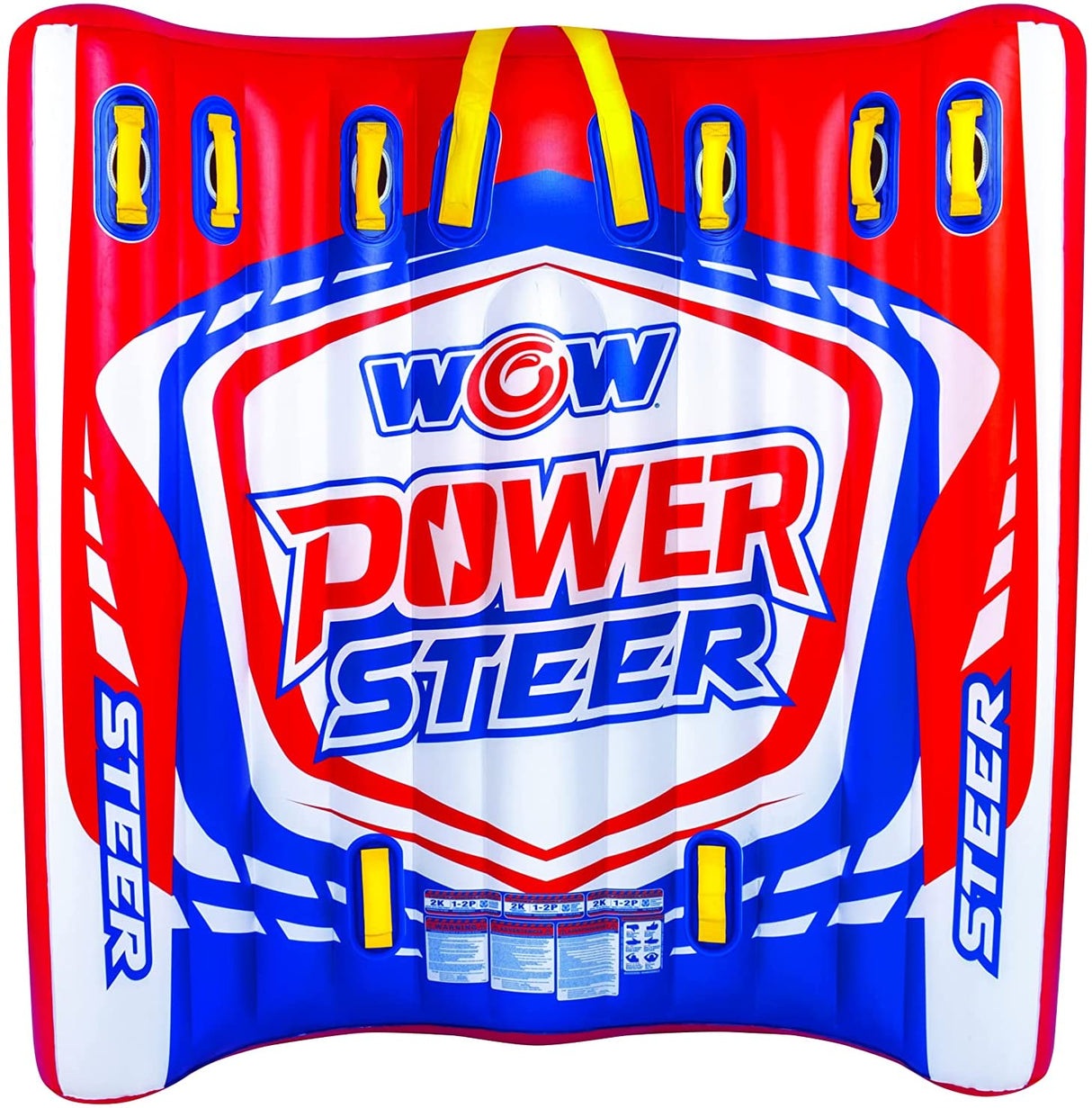WOW Sports Power Steer 3 Person 3P Steerable Deck Tube (22-WTO-3975) by Jupiter Gear