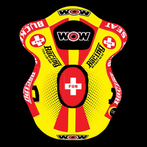 WOW Sports Bucket Seat 1 Person Towable Water Tube and Lounge Chair (14-1090) by Jupiter Gear