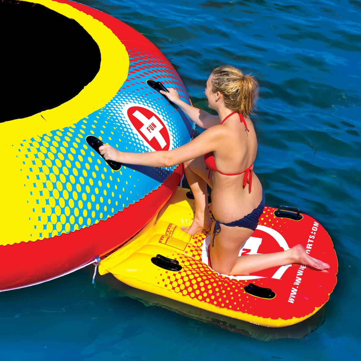 WOW Sports Floating Pool and Lake Bouncer (15-2030) by Jupiter Gear
