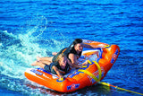 WOW Sports Power Steer 2 Person 2P Steerable Deck Tube Towable (22-WTO-4112) by Jupiter Gear