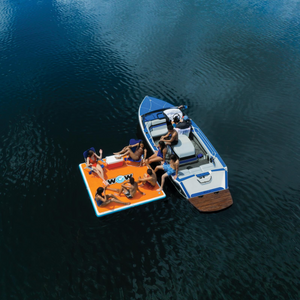 WOW Sports 8'x8'x6" Drop Stitch Vacation Station Dock with Deckpad by Jupiter Gear