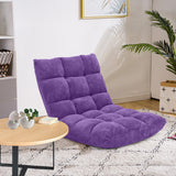 Adjustable 14-position Cushioned Floor Chair-Purple