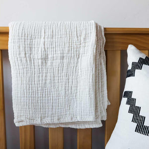 Crinkle Cotton Baby Blanket by POKOLOKO