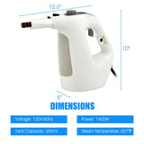1400W Multipurpose Pressurized Steam Cleaner With 17 Pieces Accessories-Gray