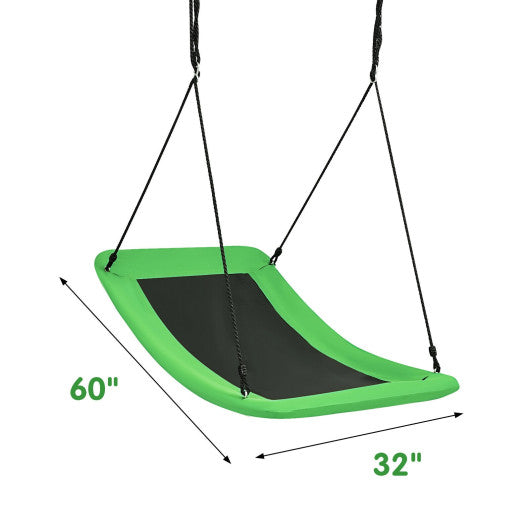 700lb Giant 60 Inch Skycurve Platform Tree Swing for Kids and Adults-Green